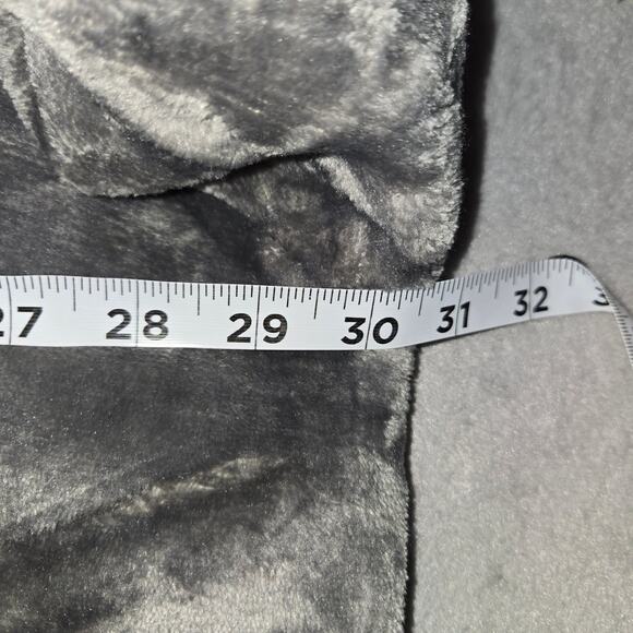 Three Poodle Women's Plush Gray Oversized Blanket Hoodie One Size Sherpa - Picture 8 of 10